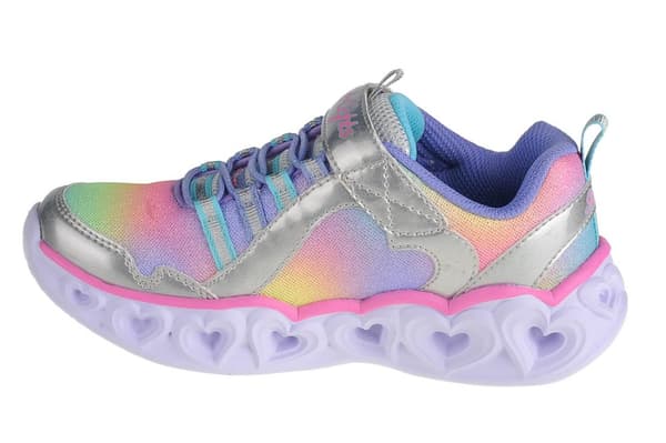 Skechers Heart Lights-Rainbow Lux 302308L-SMLT, för Tjej, Sneakers, grå