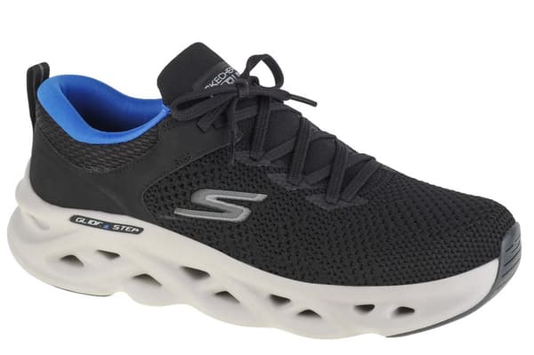 Skechers Go Run Swirl Tech-Dash Charge 220302-BKBL, Mand, Løbesko, sort