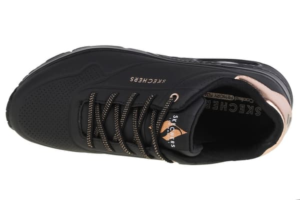 Skechers Uno-Shimmer Away 155196-BBK, Kvinna, Sneakers, svart