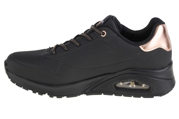 Skechers Uno-Shimmer Away 155196-BBK, Kvinna, Sneakers, svart
