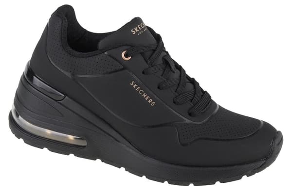 Skechers Million Air-Elevated Air 155401-BBK, Kvinde, Sneakers, sort