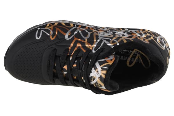 Skechers Uno-Metallic Love 155523-BKGD, Kvinna, Sneakers, svart