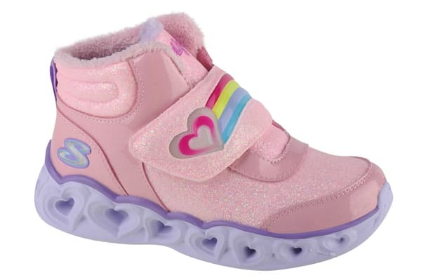Skechers Heart Lights - Brilliant Rainbow 302669L-PKLV, för Tjej, Vinterkängor, rosa