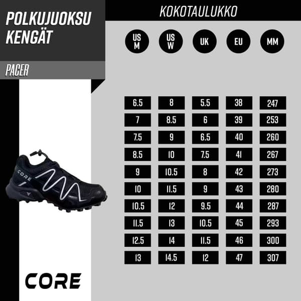 Core Trail løbesko Pacer - EU38