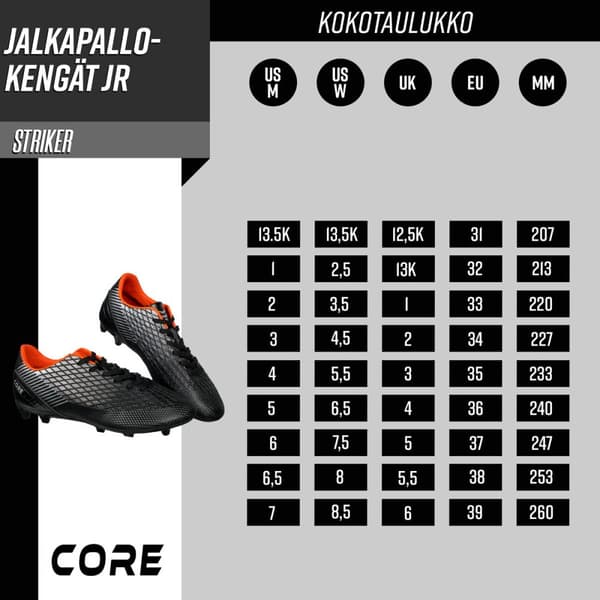 Core fodboldstøvler JR Striker - EU36
