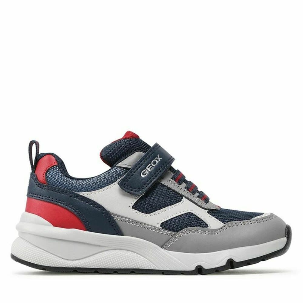 Sportskor Casual Barn Geox Rooner Grå Marinblå - 34