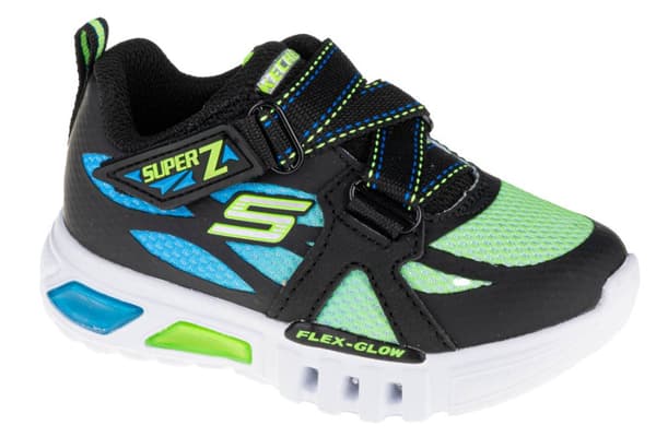 Skechers Flex-Glow Lowex 400015N-BBLM, för Pojke, Sneakers, svart Black 21