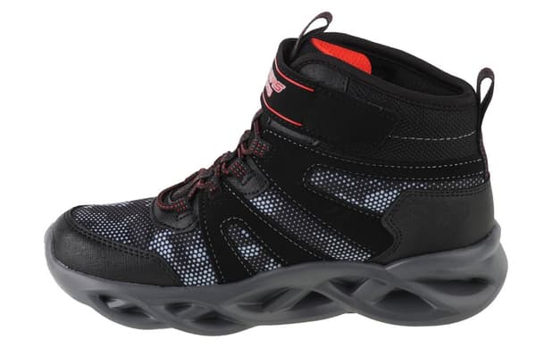 Skechers Twisted Brights - Zerrix 400145L-BKRD, för Pojke, Stövlar, svart