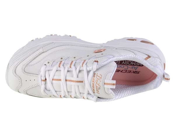Skechers D'Lites Fresh Start 11931-WTRG, Kvinna, Sneakers, vit