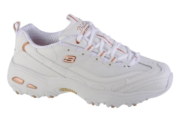 Skechers D'Lites Fresh Start 11931-WTRG, Kvinna, Sneakers, vit