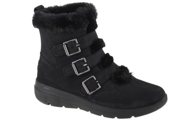 Skechers Glacial Ultra - Buckle Up 144154-BBK, Kvinde, Vinterstøvler, sort