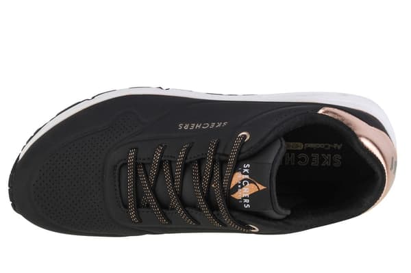 Skechers Uno-Shimmer Away 155196-BLK, Kvinde, Sneakers, sort