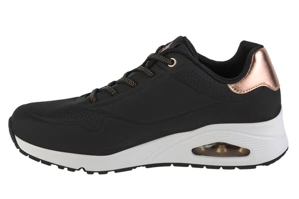 Skechers Uno-Shimmer Away 155196-BLK, Kvinde, Sneakers, sort