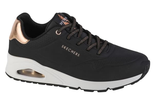 Skechers Uno-Shimmer Away 155196-BLK, Kvinde, Sneakers, sort