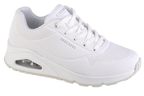 Skechers Uno-Stand on Air 73690-W, Kvinna, Sneakers, vit