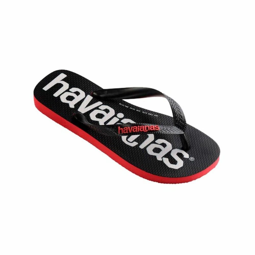 Strandtofflor för kvinnor Havaianas Top Logomania Röd Svart - 37-38