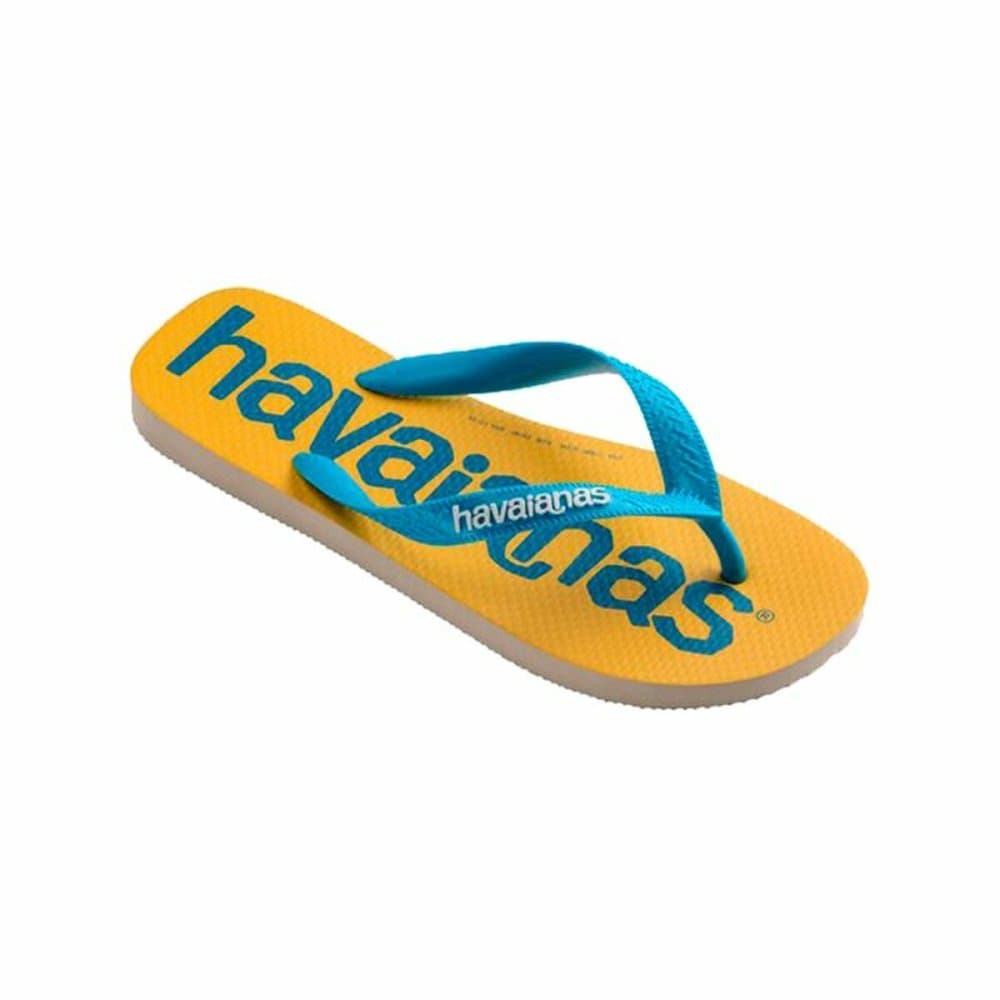 Strandtofflor för kvinnor Havaianas Top Logomania Blå Gul - 39-40