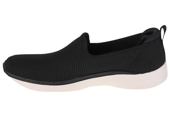 Skechers Go Walk 6 - Clear Virtue 124505-BKW, Kvinna, Sneakers, svart