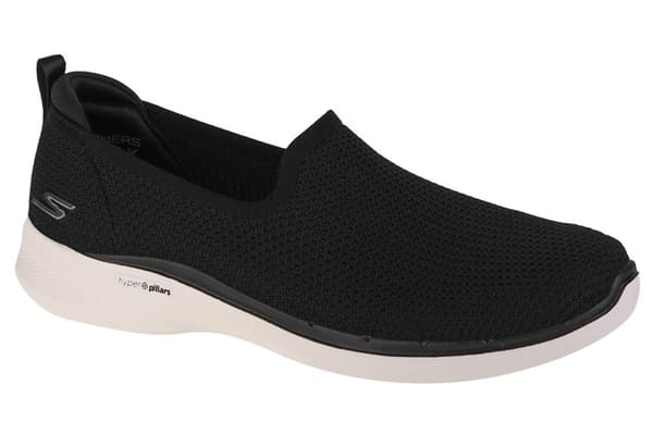 Skechers Go Walk 6 - Clear Virtue 124505-BKW, Kvinna, Sneakers, svart Black 36