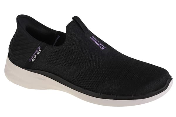 Skechers Go Walk 6 - Fabulous View Slip-ins 124569-BKLV, Kvinde, Sneakers, sort