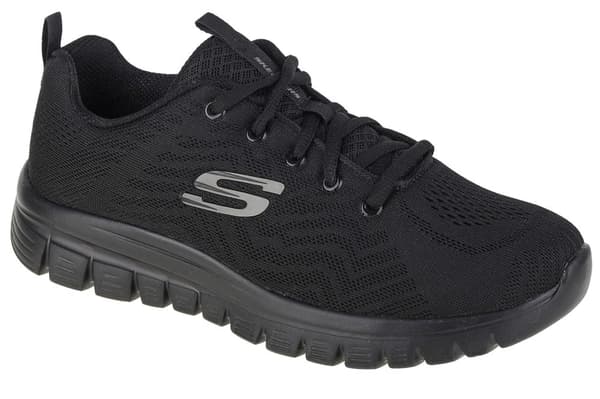 Skechers Graceful-Get Connected 12615W-BBK, Kvinde, Sneakers, sort