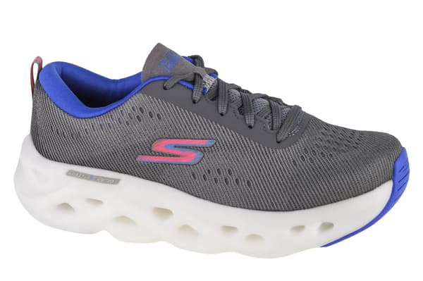 Skechers Go Run Swirl Tech 128791-GRY, Kvinna, Löparskor, grå
