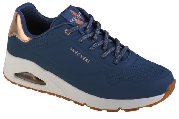 Skechers Uno-Shimmer Away 155196-NVY, Kvinna, Sneakers, marinblå
