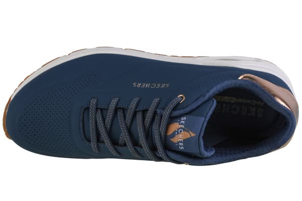 Skechers Uno-Shimmer Away 155196-NVY, Kvinna, Sneakers, marinblå