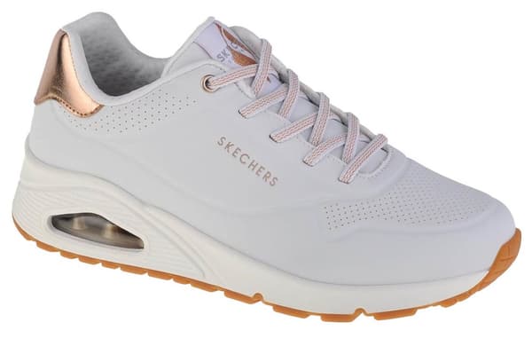 Skechers Uno-Shimmer Away 155196-WHT, Kvinde, Sneakers, hvid White 38