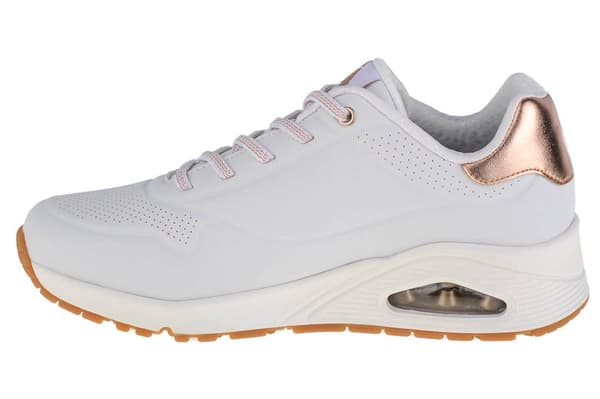 Skechers Uno-Shimmer Away 155196-WHT, Kvinde, Sneakers, hvid