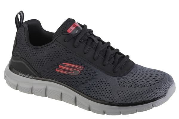 Skechers Track - Ripkent 232399-BKCC, Mand, Træningssko, grå