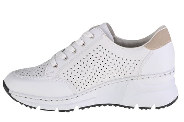 Rieker Sneakers N6304-80, Kvinna, Sneakers, vit