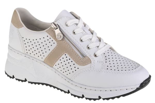 Rieker Sneakers N6304-80, Kvinna, Sneakers, vit