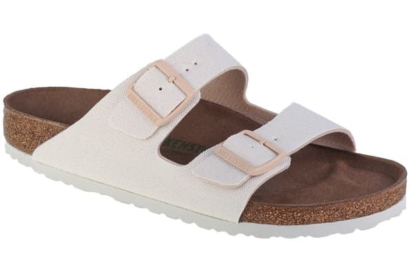 Birkenstock Arizona Vegan TEX 1022291, Unisex, Tofflor, vit