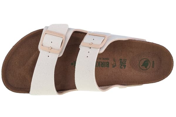 Birkenstock Arizona Vegan TEX 1022291, Unisex, Slides, hvid