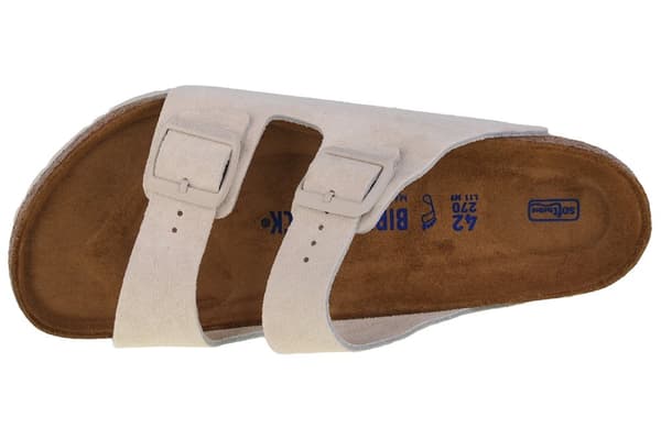 Birkenstock Arizona SFB VL 1024554, Unisex, Tofflor, vit