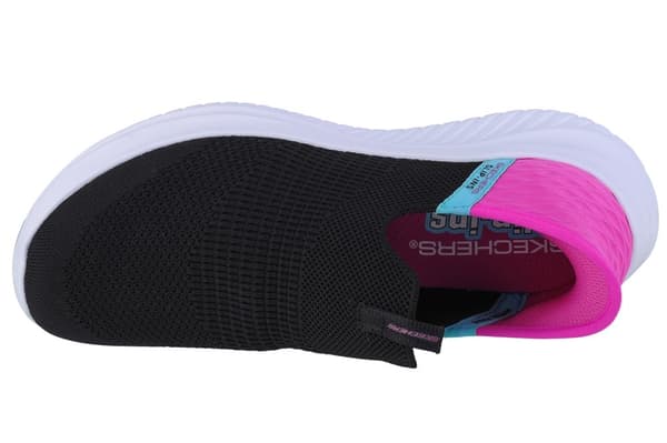 Skechers Ultra Flex 3.0 - Fresh Time Slip-ins 303800L-BKPK, til Pige, Sneakers, sort
