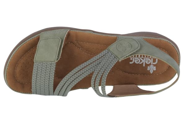 Rieker Sandals 64870-52, Kvinna, Sandaler, grön