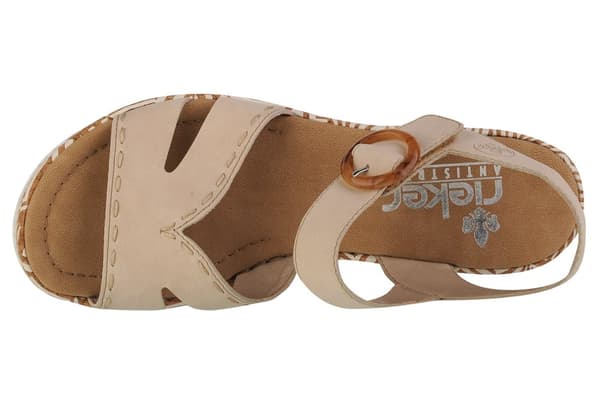 Rieker Sandals 67173-60, Kvinna, Sandaler, beige