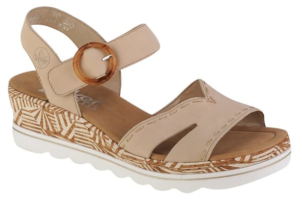 Rieker Sandals 67173-60, Kvinna, Sandaler, beige