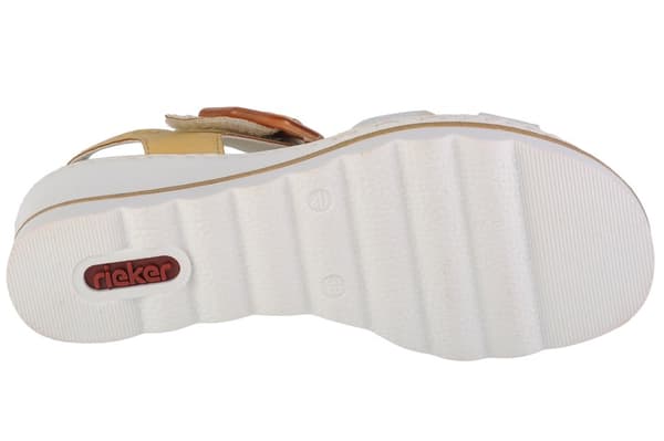 Rieker Sandals 67476-69, Kvinna, Sandaler, vit