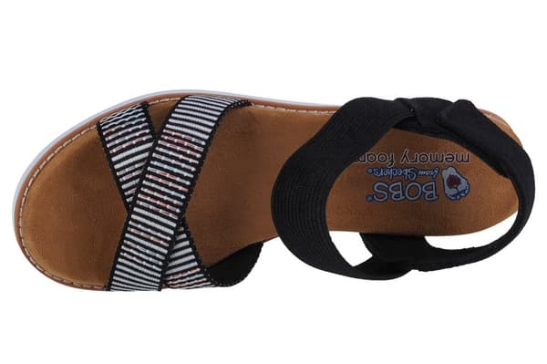 Skechers Desert Kiss - Secret Picnic 114139-BKMT, Kvinde, Sandaler, sort