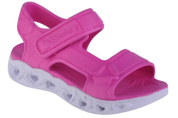 Skechers Heart Lights Sandal - Always Flashy 308045L-PNK, til Pige, Sandaler, lyserød