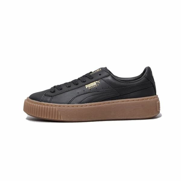 Kvinde Casual Sneakers Puma Basket Platform Core Sort - 40