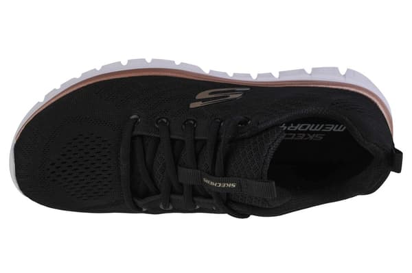 Skechers Graceful-Get Connected 12615-BKGD, Kvinde, Sneakers, sort