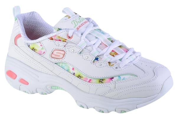 Skechers D'Lites-Blooming Fields 149794-WMLT, Kvinde, Sneakers, hvid