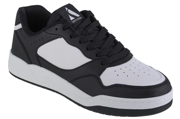 Skechers Koopa-Volley Low Varsity 183240-BKW, Mand, Sneakers, hvid