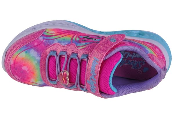 Skechers Flutter Heart Lights-Groovy Swirl 303253L-HPLV, för Tjej, Sneakers, rosa
