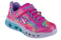 Miniatyrbild 1 av 4: Skechers Flutter Heart Lights-Groovy Swirl 303253L-HPLV, för Tjej, Sneakers, rosa