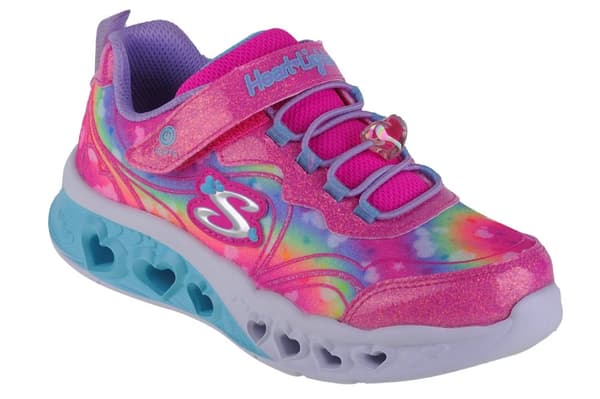 Skechers Flutter Heart Lights-Groovy Swirl 303253L-HPLV, til Pige, Sneakers, lyserød Pink 32